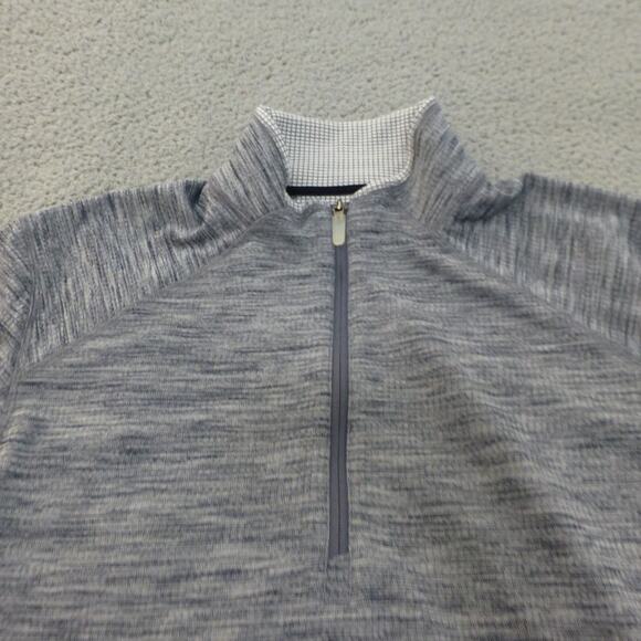 Ibkul Sweatshirt Mens Large Gray 1/4 Zip Pullover Thermal Golf Hiking Outdoor - Picture 3 of 9